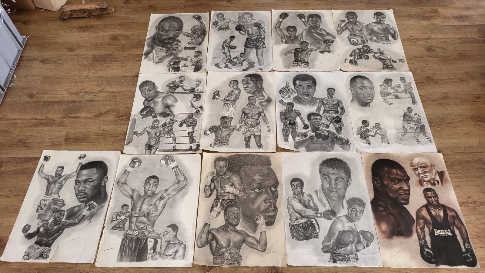 Stephen Khamis Boxing Boxers, Rechthoekig Staand, Deurposter of groter, Ophalen of Verzenden, Zo goed als nieuw