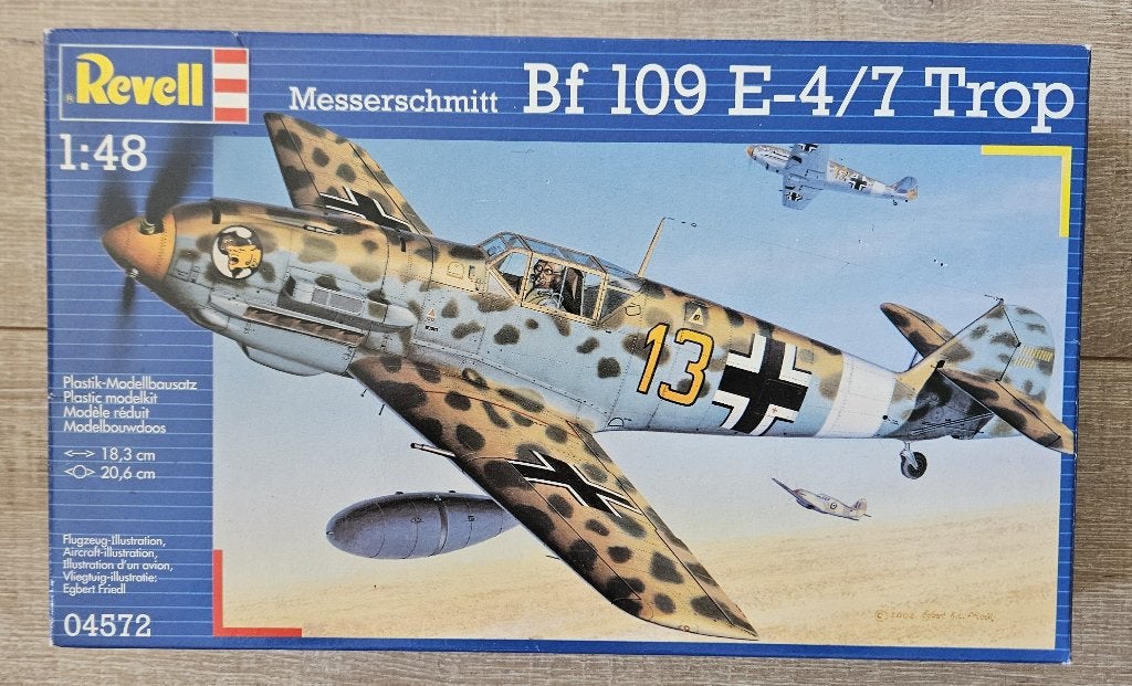 Messerschmitt Bf 109 E-4/7 Trop - Revell 04572 1/48, Ophalen of Verzenden, Groter dan 1:72, Vliegtuig, Revell