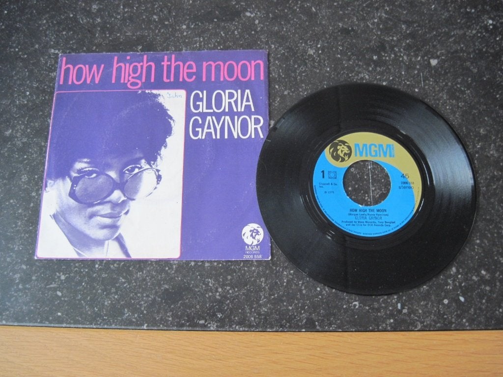 Gloria Gaynor - How high the moon (single), Cd's en Dvd's, Gebruikt, 7 inch, Ophalen of Verzenden, Pop