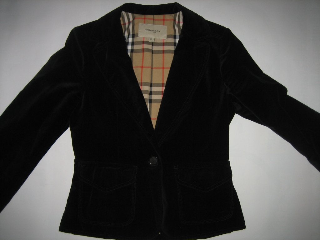 Burberry Zwarte Blazer Maat 34 - Tijdloos en Stijlvol jasje, Zwart, Ophalen of Verzenden, Zo goed als nieuw, Burberry