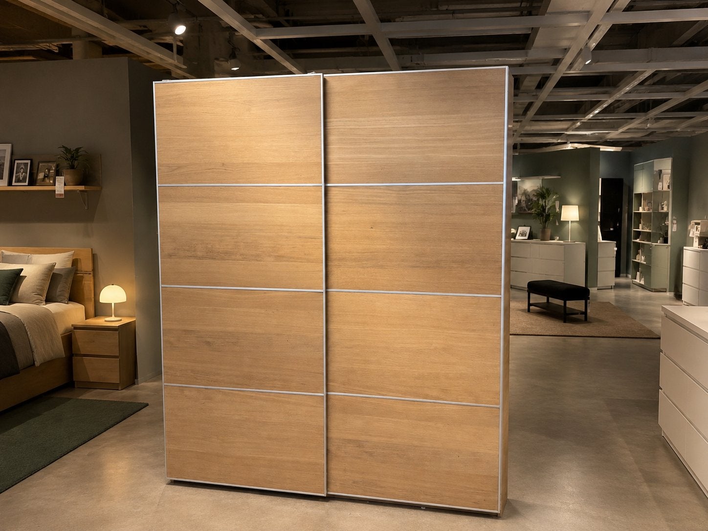 Garderobekast met 2 schuifdeuren €199,- 200x236x63cm., Gebruikt, 200 cm of meer, 150 tot 200 cm, Mwonenenslapen