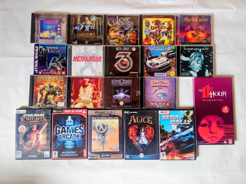 Oude pc spelletjes jaren 90 tot 2000+, Verzenden