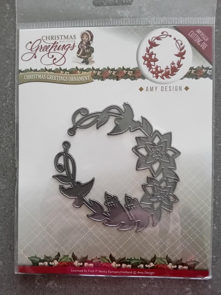 Amy design Christmas Greetings snijmal "kaarsen" (nieuw)., Ophalen of Verzenden, Nieuw, Kerst, Overige typen
