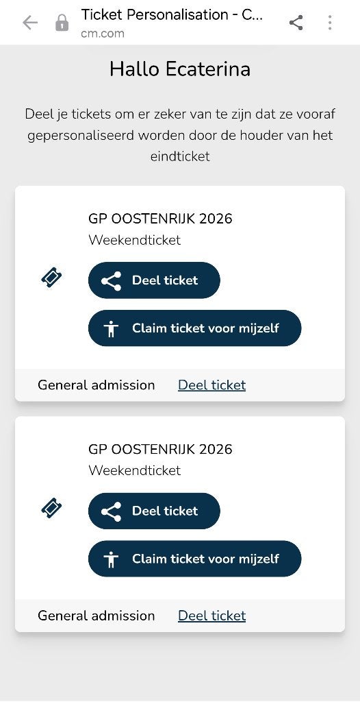 F1 Austria 26-28 june, Twee personen, Juni