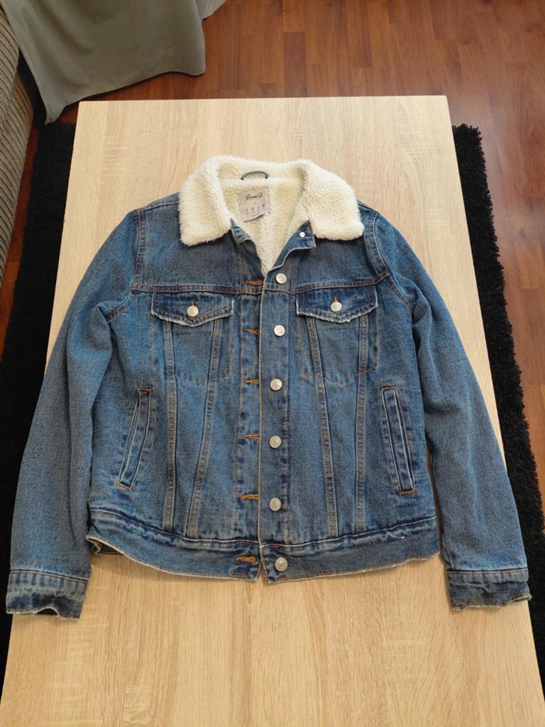 Denim Co. spijkerjas met teddy voering, Blauw, Ophalen of Verzenden, Zo goed als nieuw, Maat 36 (S)