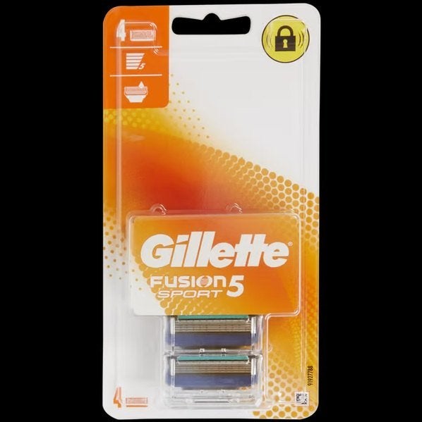 Gillette Fusion5 scheermesjes Sport 4 stuks, Ophalen, Nieuw, Gehele gezicht