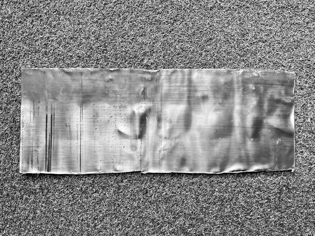 Bladlood 385 x 150 mm – 2 mm dik, Doe-het-zelf en Verbouw, Metalen, Ophalen, Zo goed als nieuw, Lood