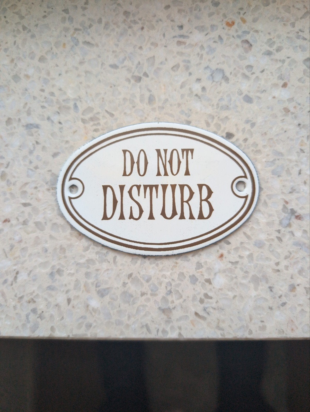 Vintage "Do Not Disturb" Deurbordje, Ophalen