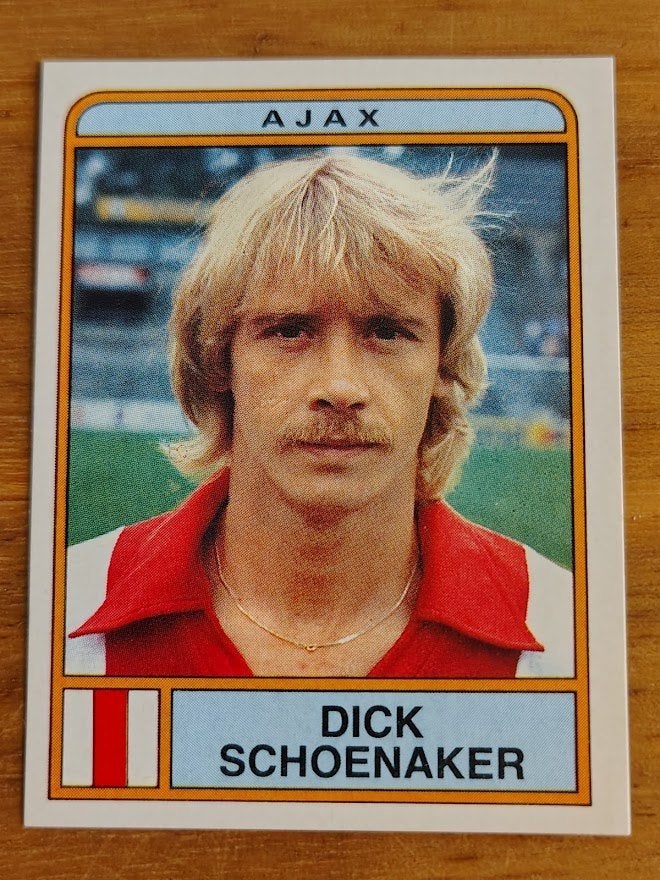 Panini 1984 - Ajax - Dick Schoenaker - #17 - ongebruikt, Verzenden, Zo goed als nieuw, Plaatje