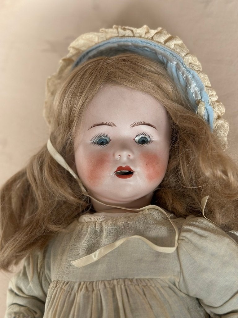 Porseleinen pop, repro Kämmer & Reinhardt 191 (46 cm), Ophalen of Verzenden, Gebruikt, Pop