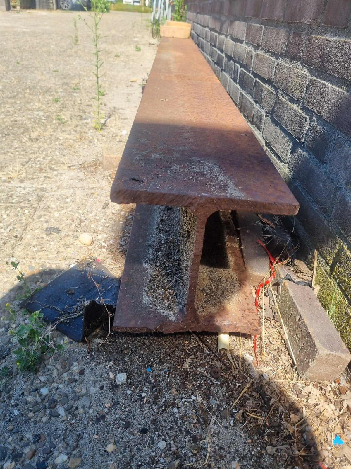 Zware stalen H-balk 200B lang 4050 mm- Ideaal voor construct, Ophalen, Gebruikt, IJzer