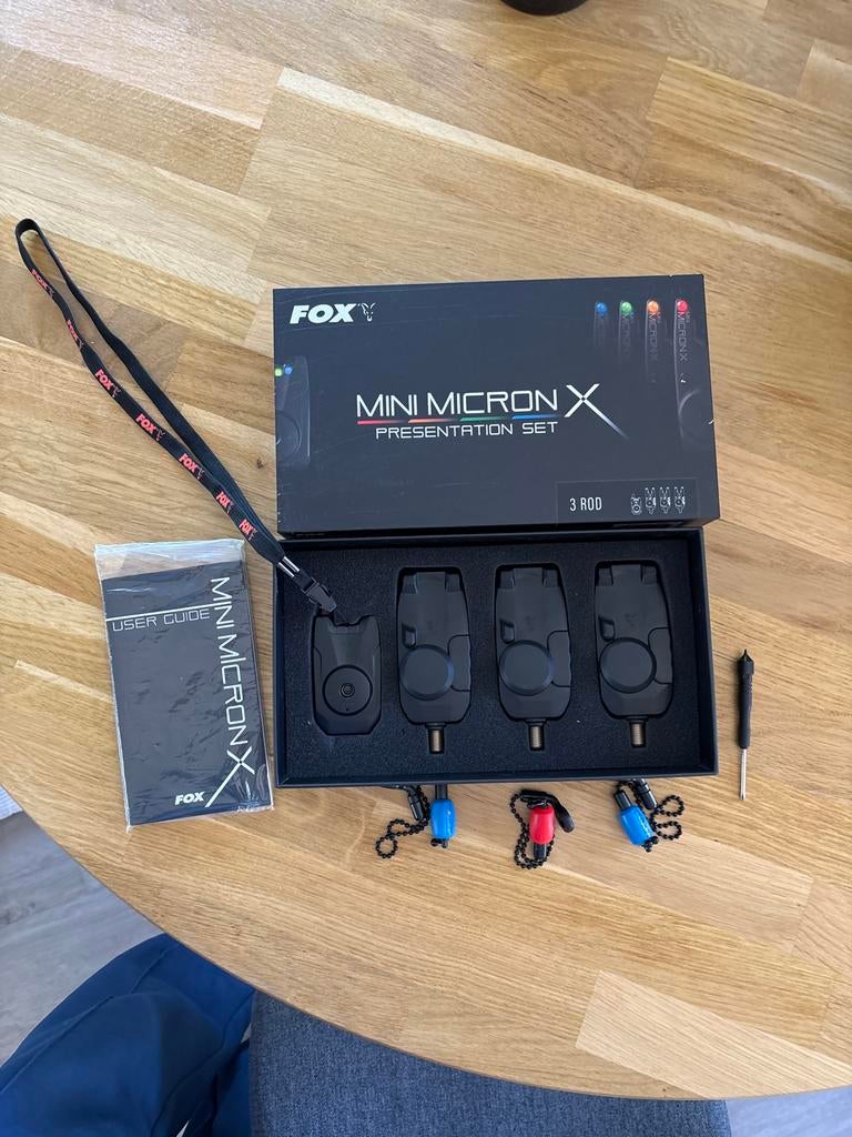 Fox Mini Micron X Presentation Set 3 Rod Beetmelderset, Watersport en Boten, Ophalen, Zo goed als nieuw, Overige typen