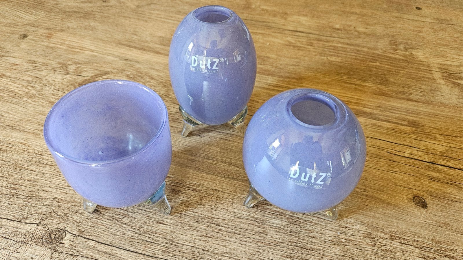 Dutz Collection Evita Serie - Paarse Glazen Vazen/Potten, Ophalen of Verzenden