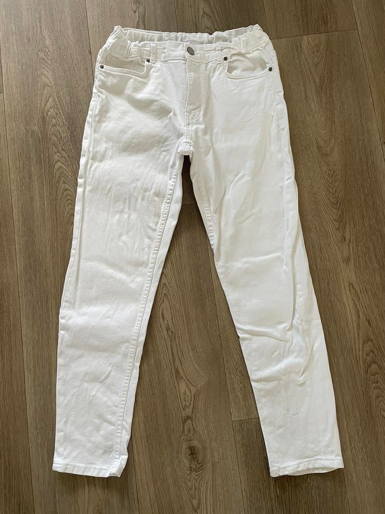 2 (crème) witte jeans broeken 164, Ophalen of Verzenden, Zo goed als nieuw, Jongen of Meisje, Broek