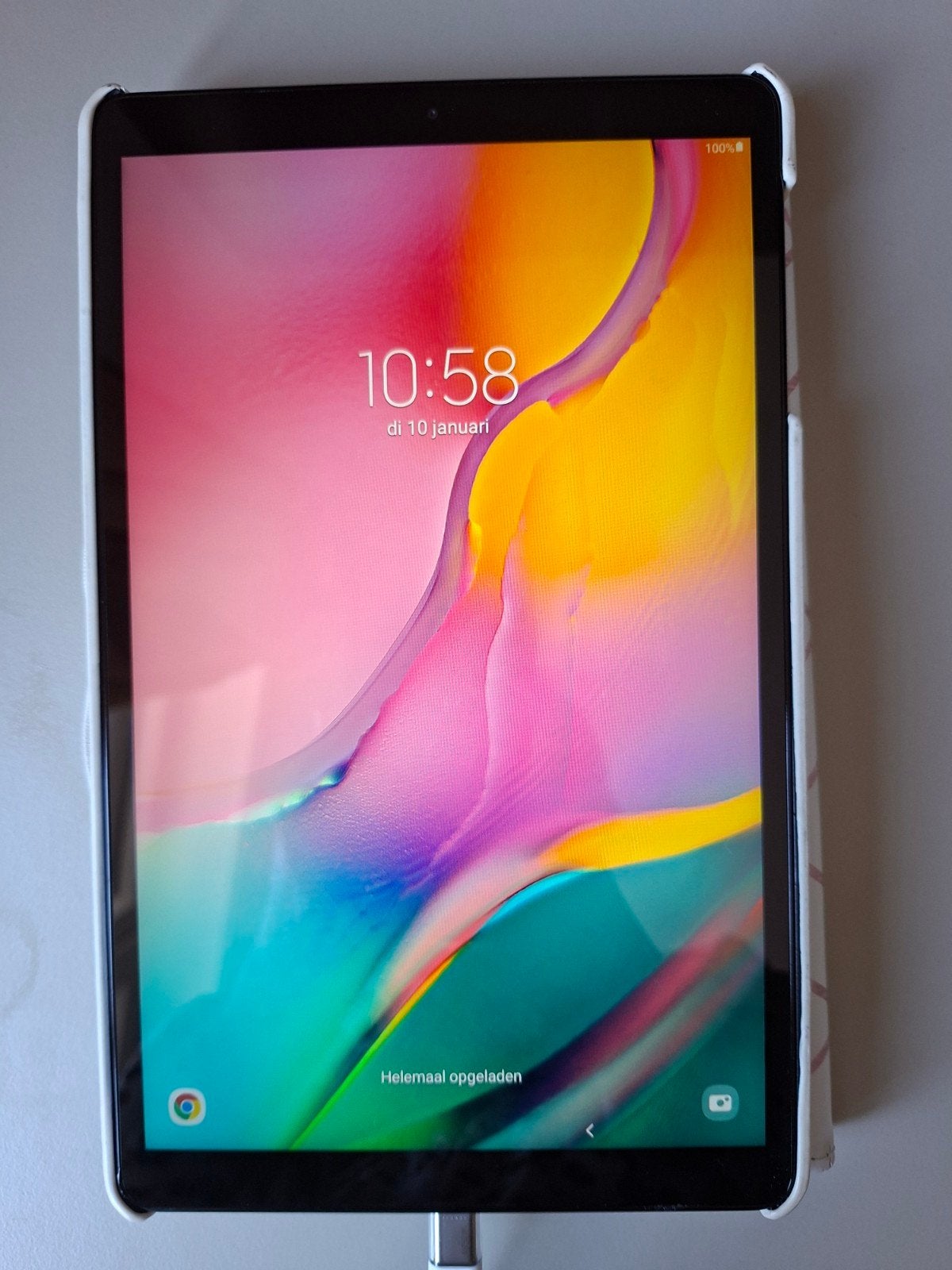 Samsung Galaxy Tablet met hoesje, Computers en Software, Android Tablets, Usb-aansluiting, 32 GB, Zo goed als nieuw, Samsung