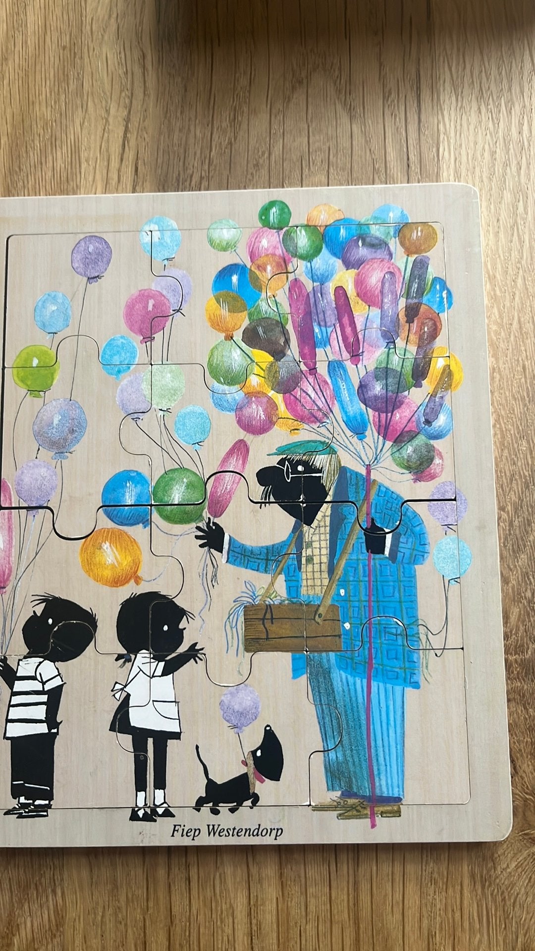 Puzzel Jip en Janneke, Ophalen, 10 tot 50 stukjes, Zo goed als nieuw, Van hout