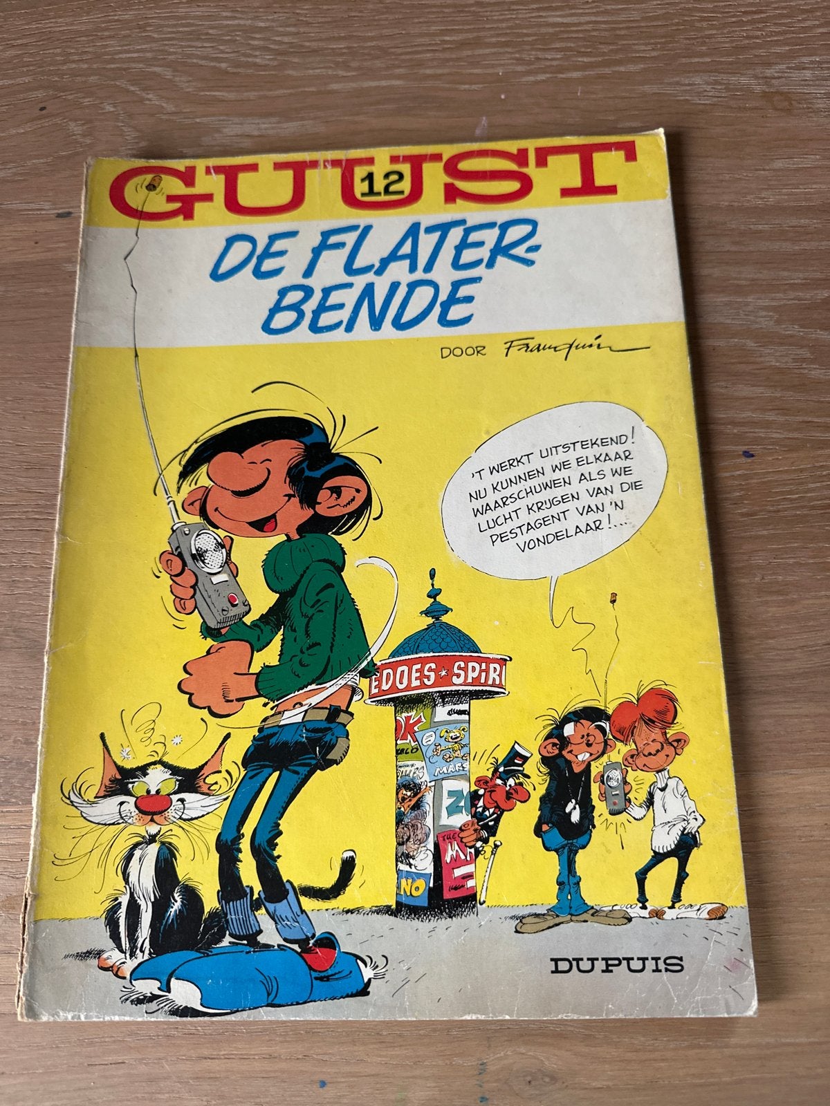 Guust Flater 12 - De Flaterbende (Franquin), Eén stripboek, Ophalen of Verzenden, Gelezen