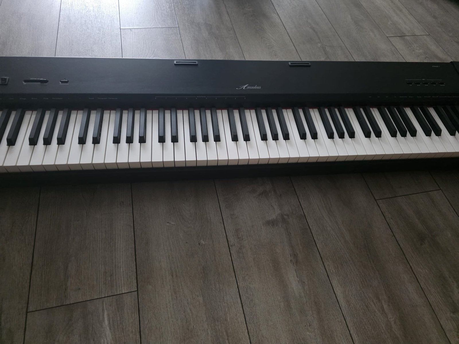 Amadeus Stage Piano 88 toetsen – inclusief standaard, Ophalen, Zo goed als nieuw, Zwart