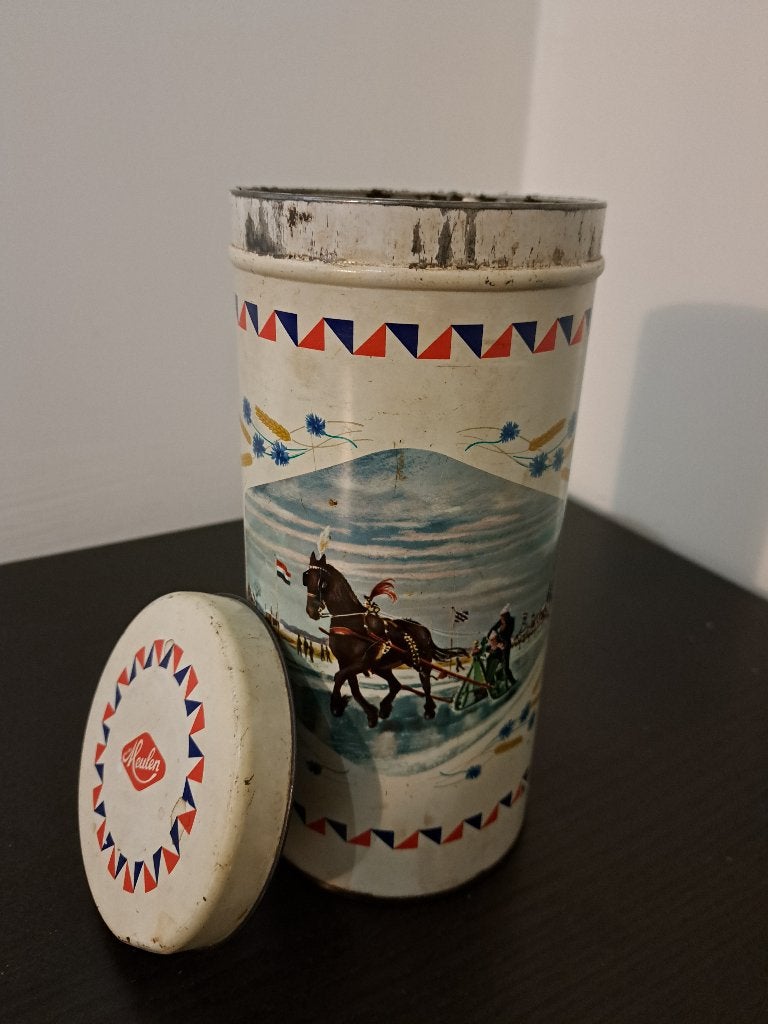 Vintage Van der Meulen’s Beschuitbus – Hallum, Ophalen of Verzenden, Gebruikt, Beschuit, Overige merken
