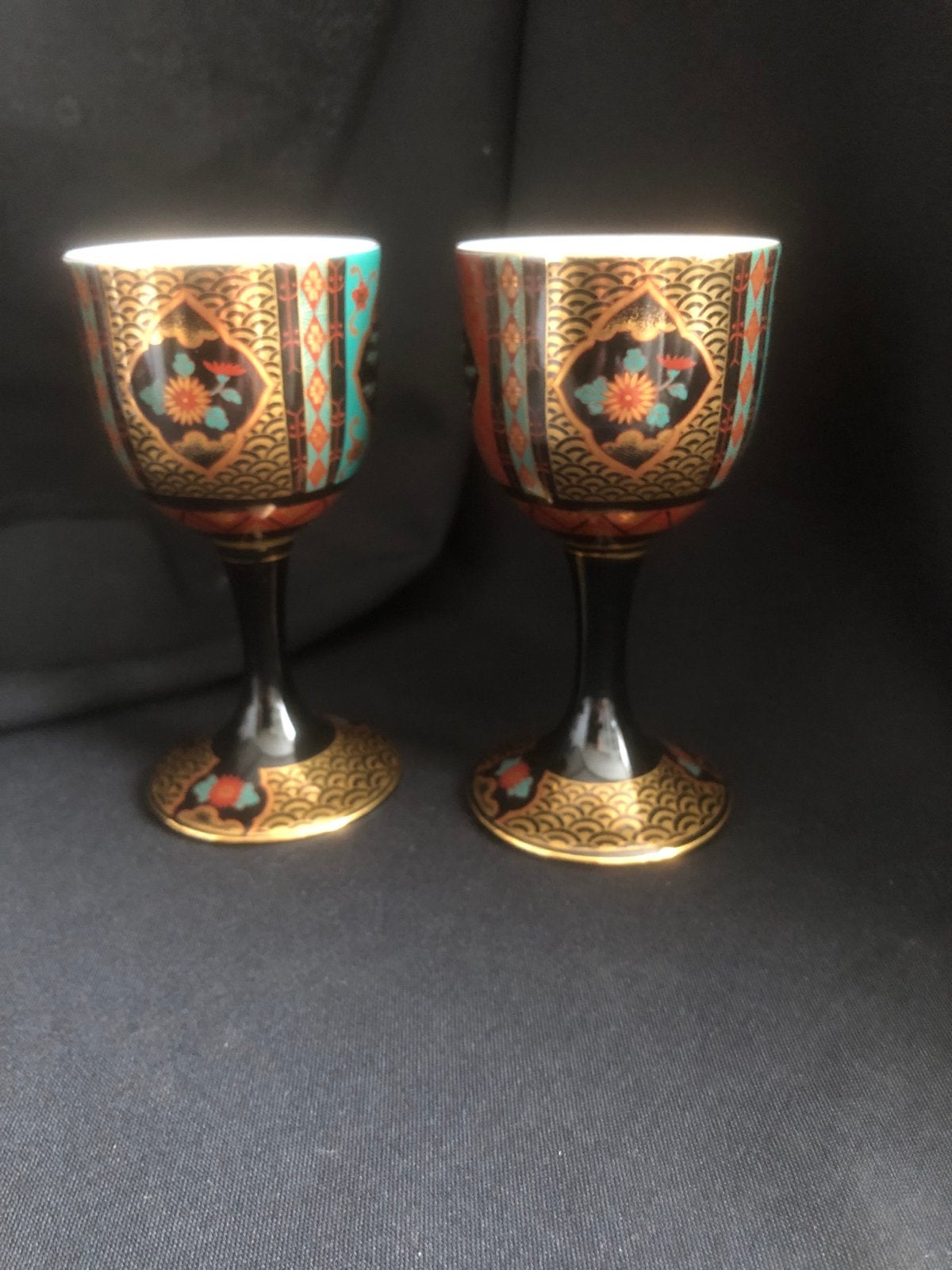 Antieke Japanse Sake bekers twee stuks, Ophalen of Verzenden