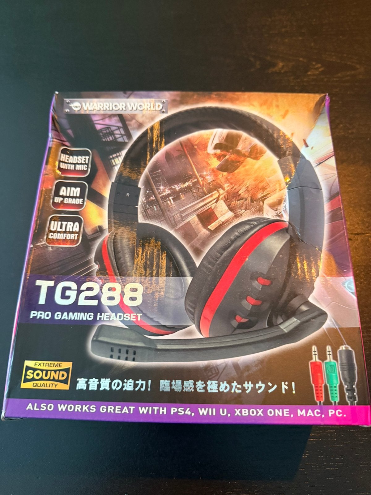 Warrior Pro Gaming TG288 gaming headset, Nieuw, On-ear, Ophalen of Verzenden, Gaming headset