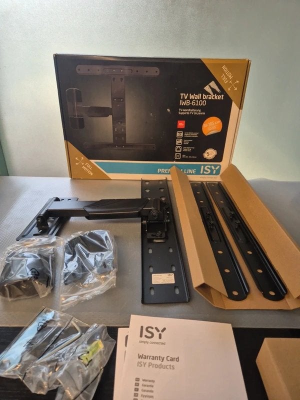 ISY IWB 6100 32-65" Muurbeugel Zwart, -, -, Ophalen of Verzenden, Zo goed als nieuw