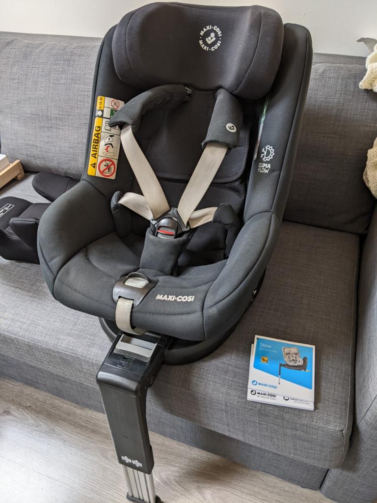 Autostoel Maxi Cosi Stone 0 tot 4 jaar zwart, Ophalen, Verstelbare rugleuning, 9 t/m 18 kg, Zo goed als nieuw