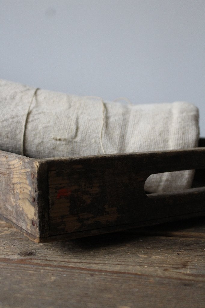 Oude brocante houten bak *Pronck & Praal*, Ophalen of Verzenden