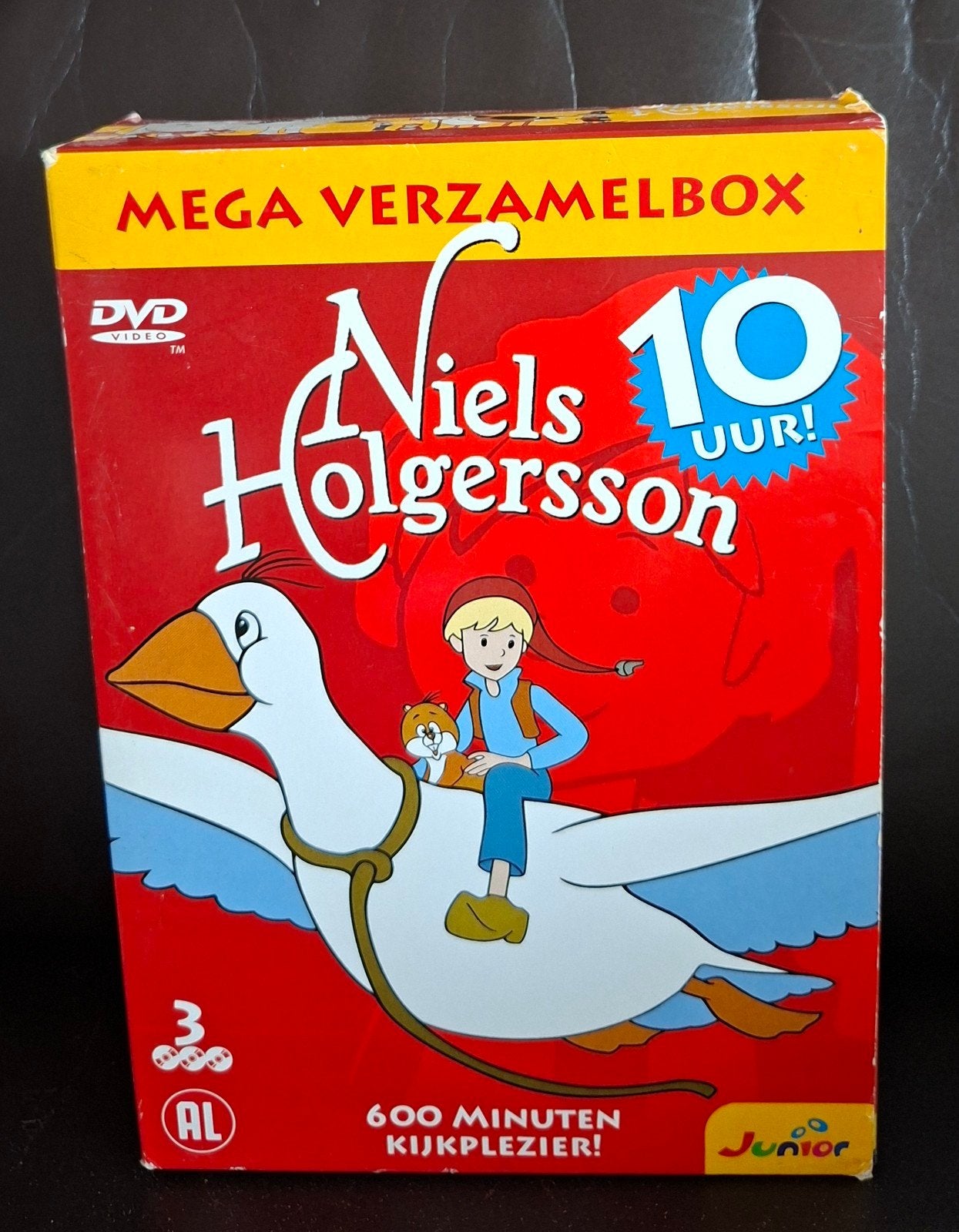NIELS HOLGERSSON DVD VERZAMELBOX 10 UUR 20 AFLEVERINGEN, Europees, Animatie, Alle leeftijden, Zo goed als nieuw