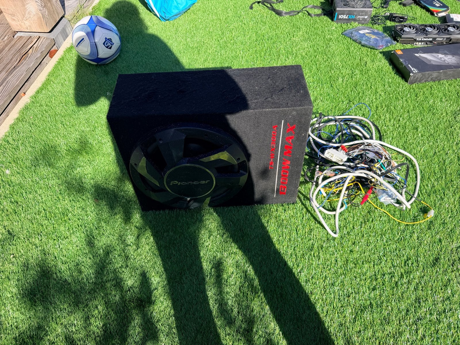 Pioneer TS-WX300A actieve subwoofer, Auto diversen, Ophalen of Verzenden, Gebruikt