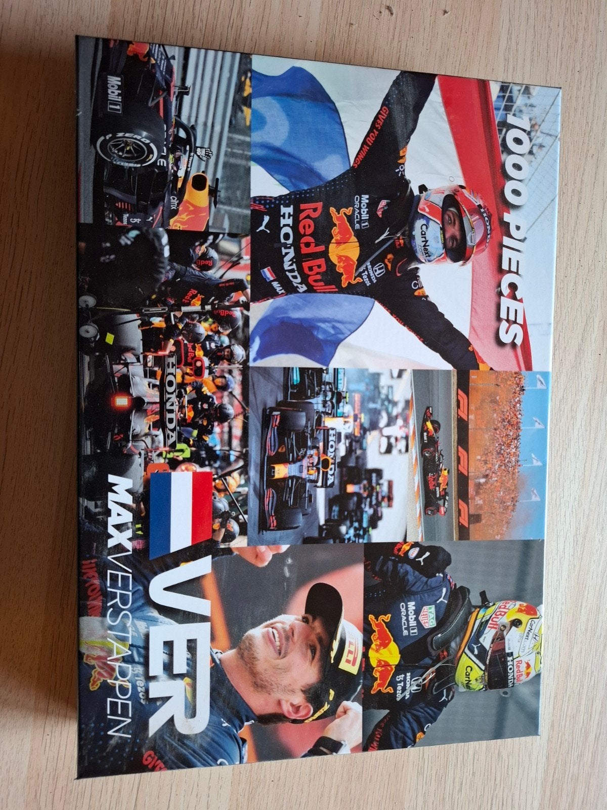 Max Verstappen 1000 stukjes legpuzzel, Hobby en Vrije tijd, Ophalen of Verzenden, 500 t/m 1500 stukjes, Zo goed als nieuw, Legpuzzel