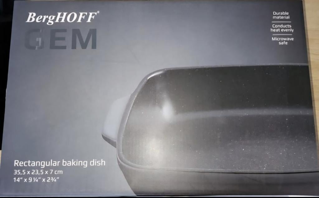 BergHOFF GEM Rechthoekige Ovenschaal - Nieuw, Ophalen of Verzenden, Nieuw, Overige materialen, Overige typen