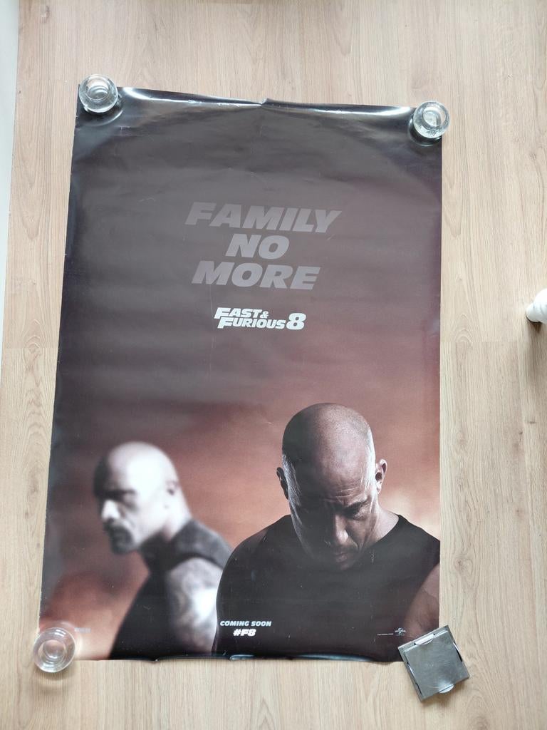 Fast & Furious 8 bioscoopposter Poster 100x70cm, Verzamelen, Deurposter of groter, Ophalen of Verzenden, Film en Tv, Rechthoekig Staand