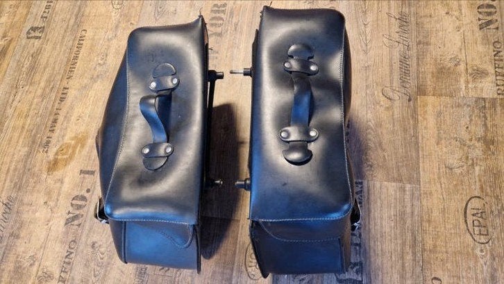 Lederen tassenset Yamaha Wildstar XV1600  tassen motortassen, Gebruikt, Onbekend, Ophalen of Verzenden, Onbekend