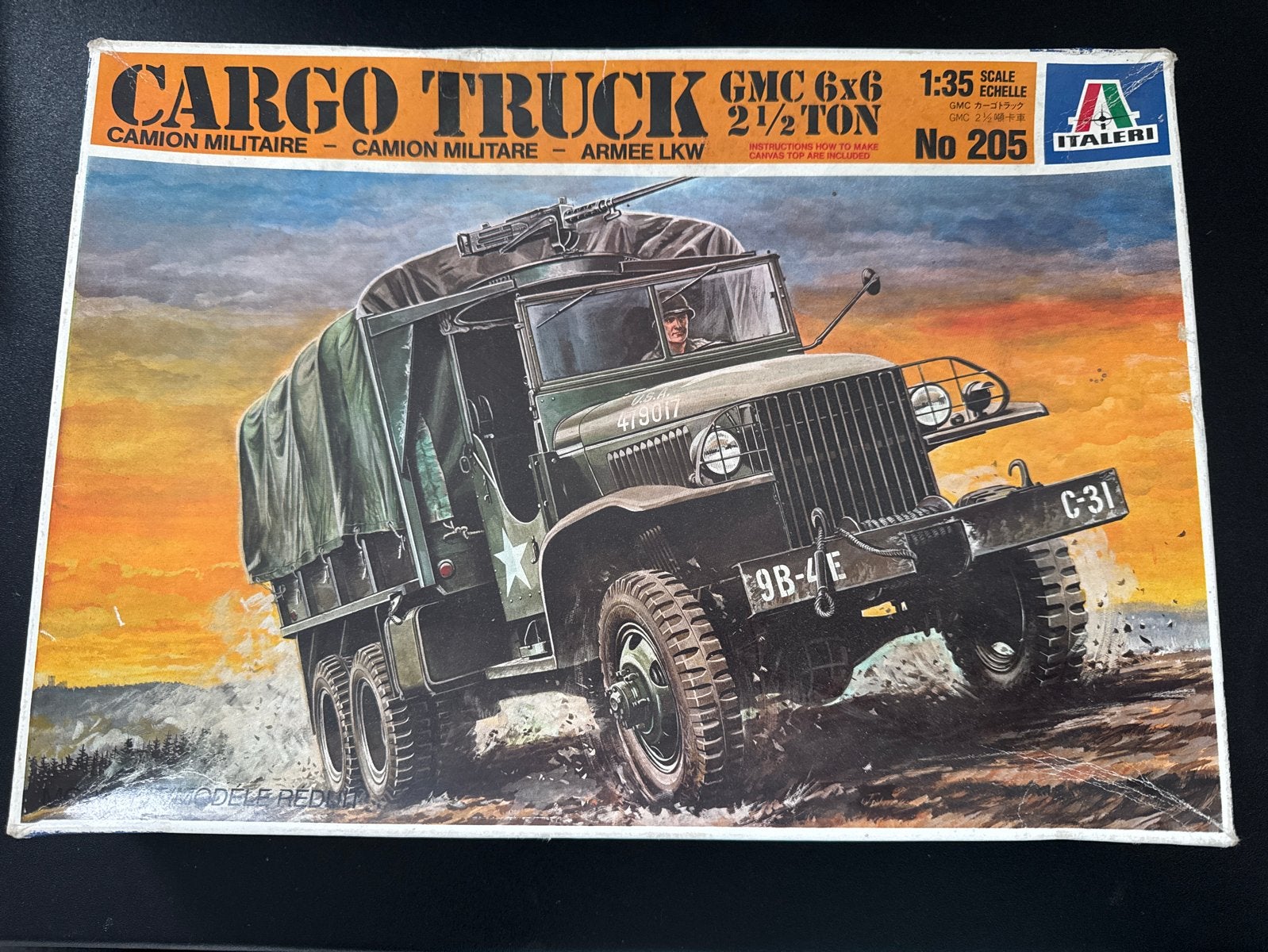 Italeri Cargo Truck GMC 6x6 2 1/2 Ton - Modelbouw, Italeri, 1:32 tot 1:50, Nieuw, Ophalen of Verzenden