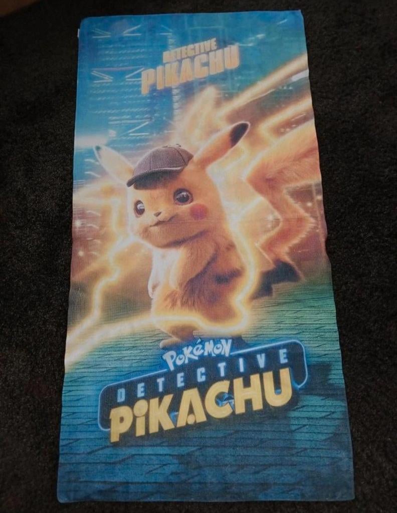 Detective pikachu handdoek/badlaken., Ophalen of Verzenden, Nieuw