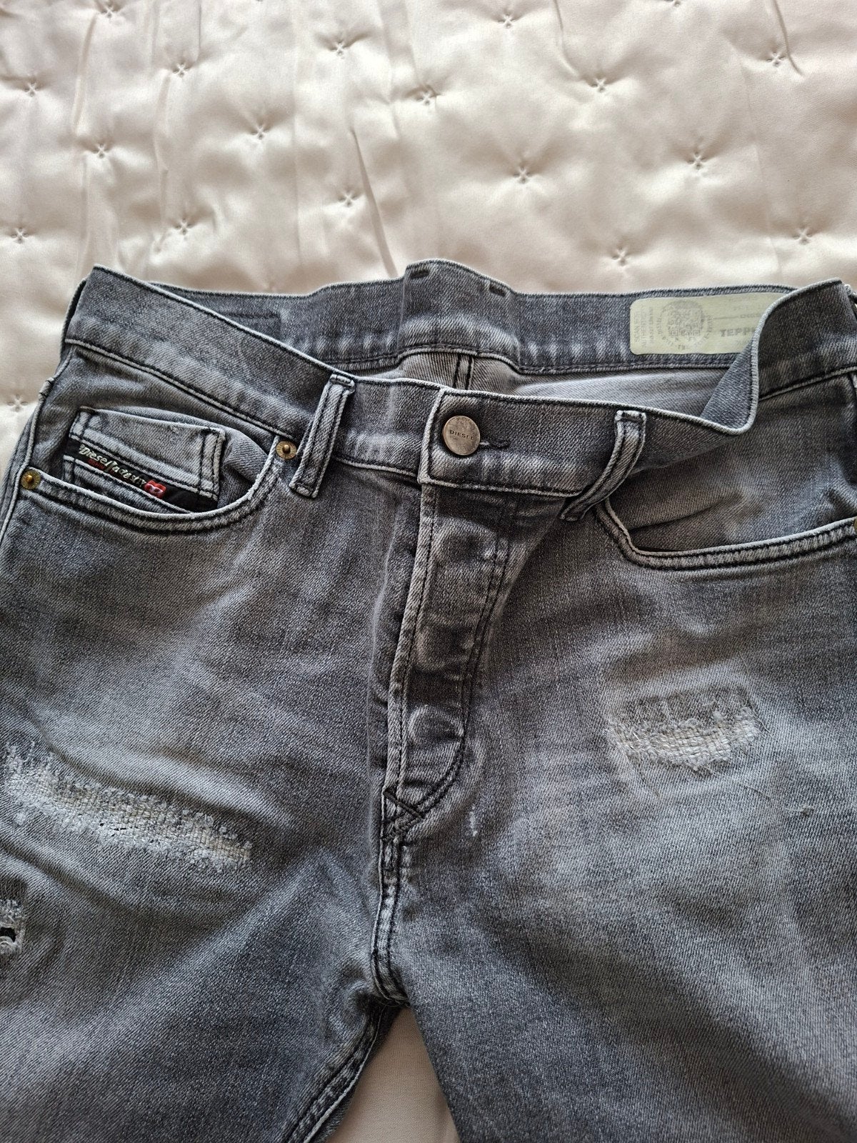 Diesel Tepphar Jeans - Grijs, W31, Diesel, W32 (confectie 46) of kleiner, Ophalen of Verzenden, Grijs