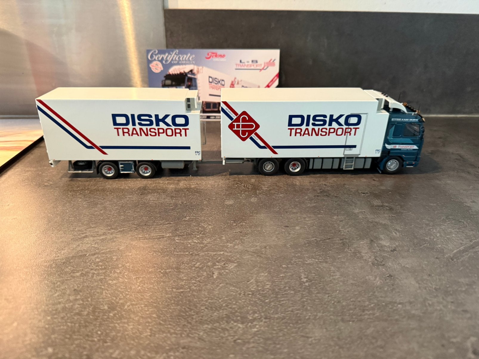 Tekno - Scania Disko, Hobby en Vrije tijd, Ophalen of Verzenden, Nieuw, Bus of Vrachtwagen, Tekno
