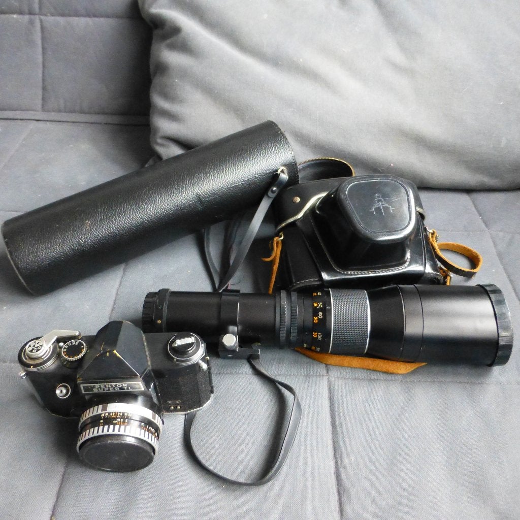 Pentor camera met extra Pentor Telelens, Audio, Tv en Foto, Fotocamera's Analoog, Ophalen of Verzenden, Gebruikt, Spiegelreflex