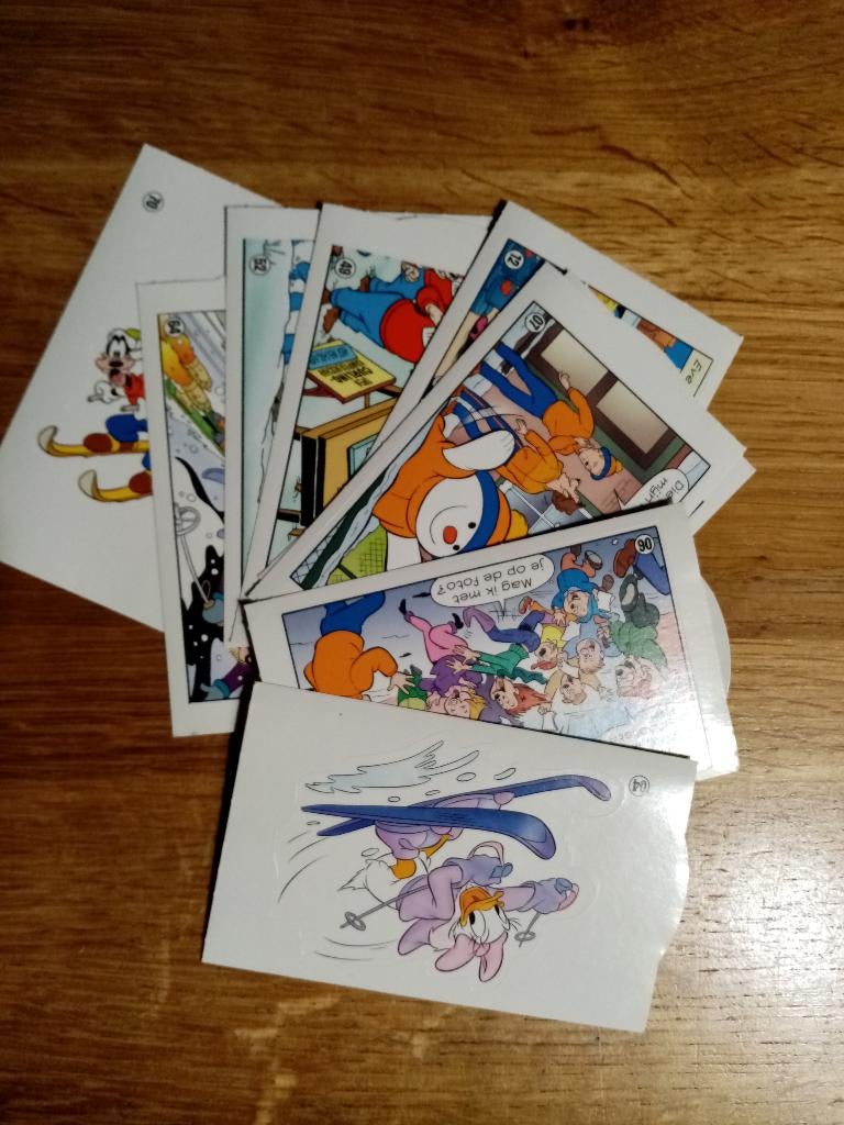 Deen Donald Duck voor winteralbum (10 stuks), Verzamelen, Supermarktacties, Deen, Ophalen of Verzenden