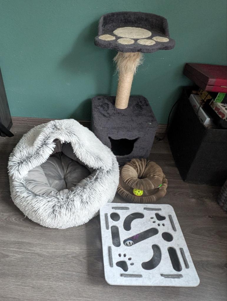 Mand krappaal krap speel tunnel balletjes katten speelgoed, Ophalen, Zo goed als nieuw, Krabton