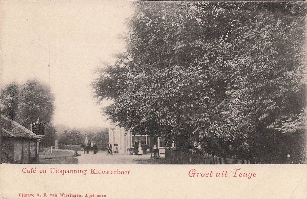 JP489 Teuge Café en Uitspanning Kloosterboer ca 1900, Verzenden, Voor 1920, Ongelopen, Gelderland