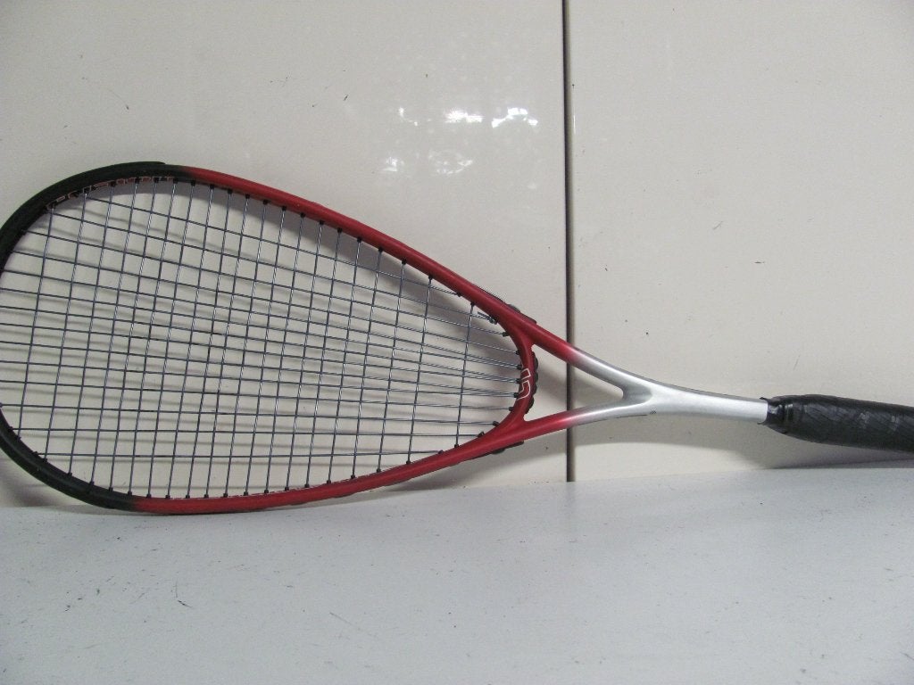 squashracket van INQ de fusion INH-4, Sport en Fitness, Ophalen of Verzenden, Zo goed als nieuw, Racket, Met hoes