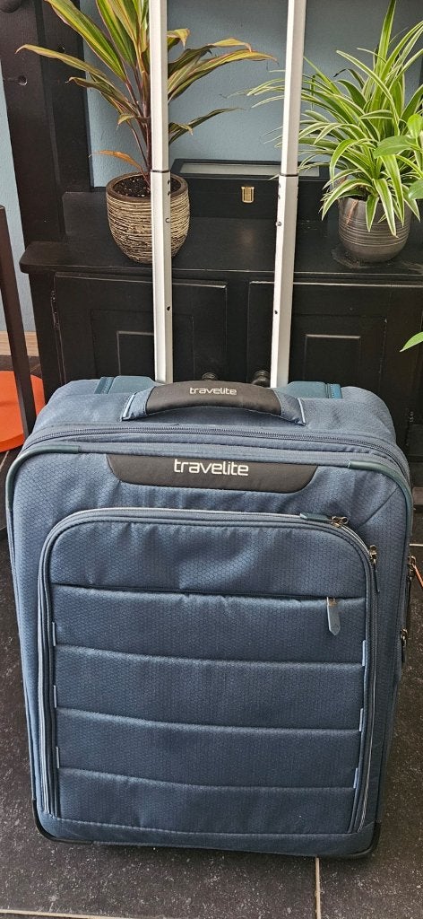 Travelite Skai II met cijferslot, 40 tot 60 cm, Blauw, Minder dan 35 cm, Ophalen of Verzenden