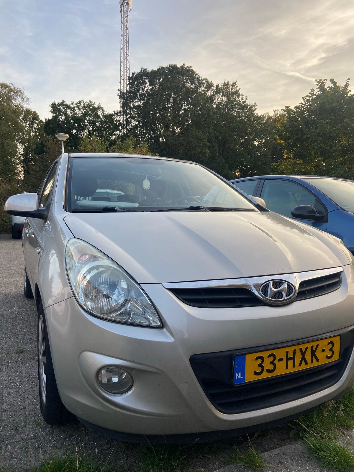 Hyundai i20 1.2 5-DRS 2009 Grijs, Auto's, 450 kg, 31 €/maand, 4 cilinders, Origineel Nederlands
