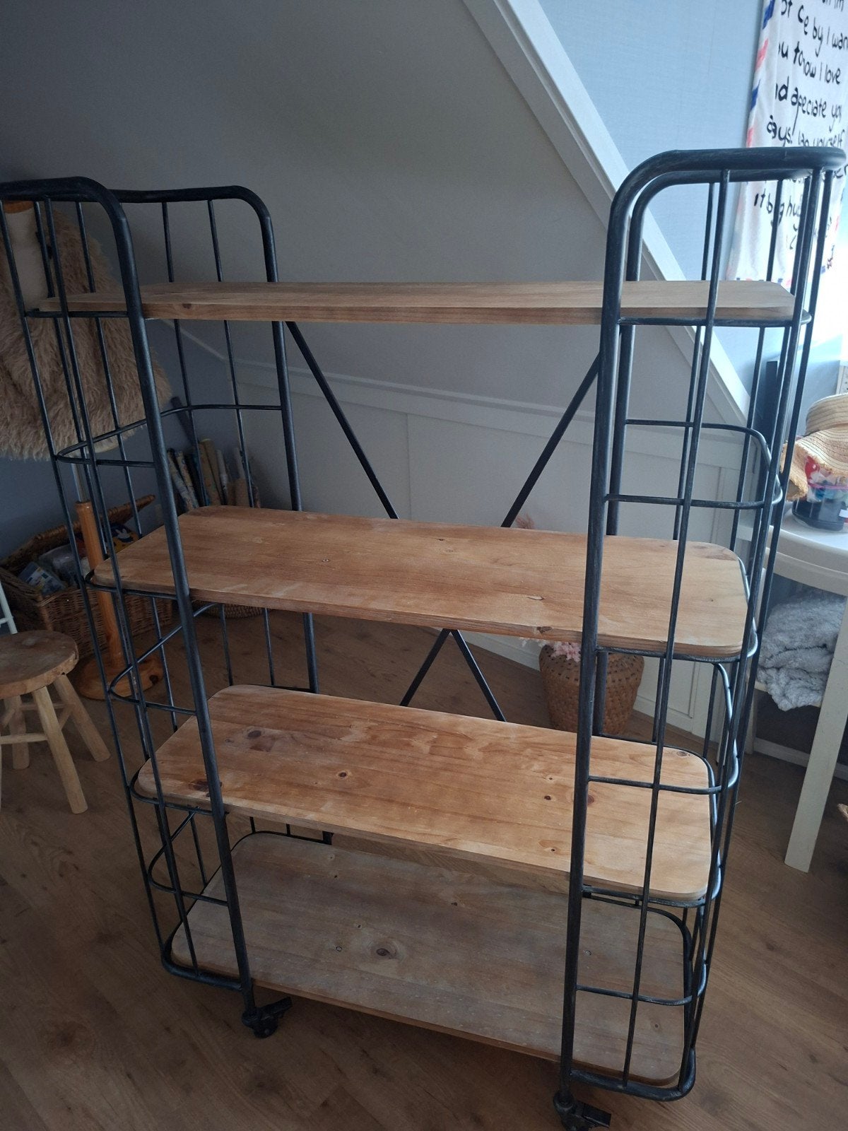 Bakkerskast met houten planken, Ophalen, Gebruikt, 100 tot 150 cm, 25 tot 50 cm