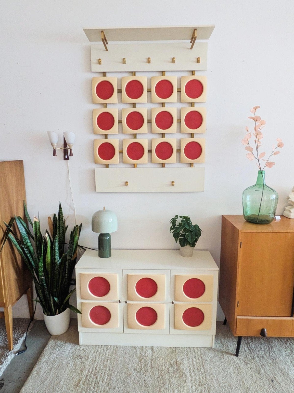 Vintage retro kapstok, bijpassend dressoir ook te koop, ., ., Minder dan 100 cm, Hout