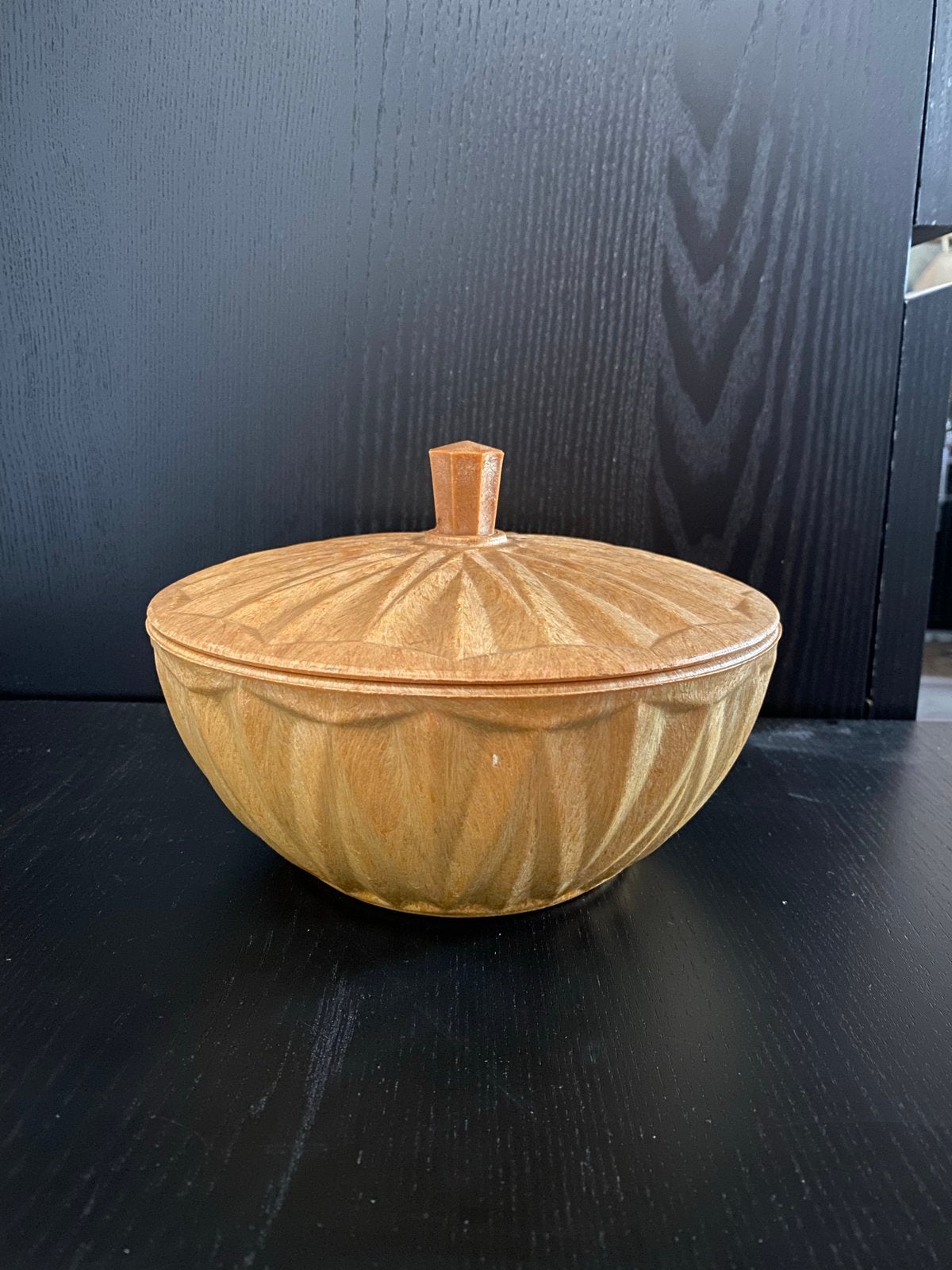 Vintage Kunststof Koektrommel Jacobs Kaffee Faux Bois, Ophalen of Verzenden