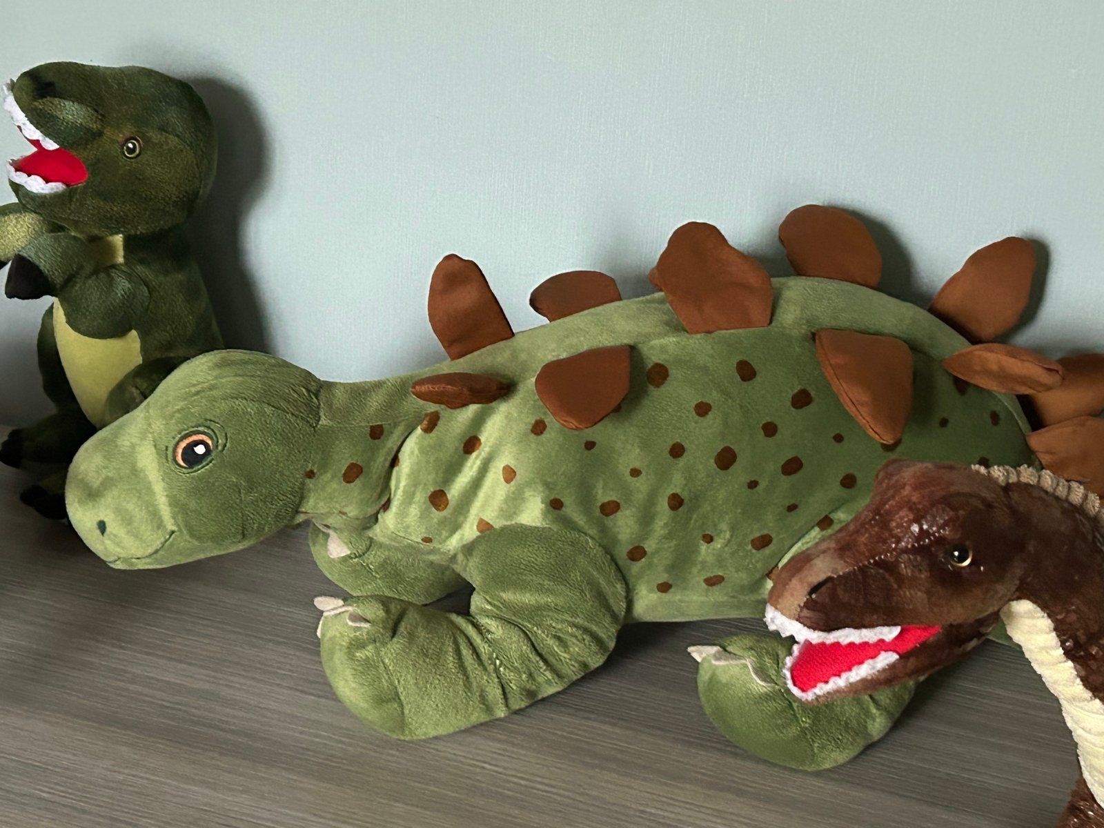 Set van diverse dino knuffels - groot en klein, Ophalen, Dinosaurus, Middelgroot (20 tot 80 cm), Gebruikt