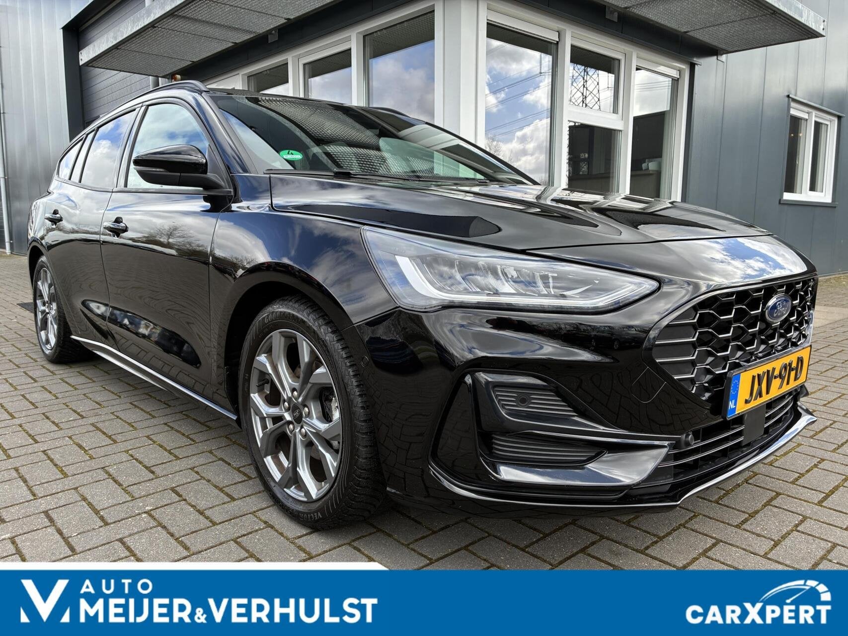 Ford Focus Wagon 1.0 EcoBoost 125 PK Hybrid ST Line | CARPLA, Auto's, 1349 kg, Gebruikt, Zwart, Adaptive Cruise Control